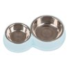 kEHfpol pl Miska podwojna dla psa kota metalowa na karme wode 4583 10
