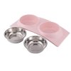 TcXspol pl Podwojna miska dla psa kota metal 2szt zestaw 0 4l 4296 3