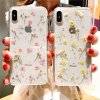 0 main real dry flower glitter clear case for iphone 8 7 plus 6 6s epoxy star transparent case for iphone x xr 11 pro xs max soft cover