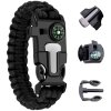 pol pl Bransoletka survival opaska 5w1 kompas krzesiwo linka ostrze linka paracord 5228 1