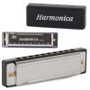 pol pm Harmonijka ustna metalowa c dur etui 10 kanalow 2156 8