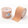 Kineziologická páska, tejpy, kinesiotaping, 5m - hnědá