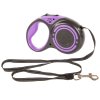 Automatické vodítko pro psy s blokátorem,5m, 15kg, fialová