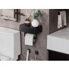 Designový držák toaletního papíru s poličkou – praktický doplněk v industriálním loft stylu