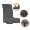 Elastické potahy na židle – sada 6 ks, šedá