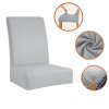 Elastické potahy na židle – sada 6 ks, světle šedá