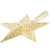 Ozdoba na vánoční stromek - hvězda, zlatá