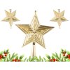 Ozdoba na vánoční stromek - hvězda, zlatá