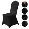 Potahy na židle Stretch Spandex, svatební, černá