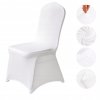 Potahy na židle Stretch Spandex, svatební, bílá