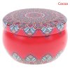 variantimage69 kinds of scented candles with flowers Tin Can Fragrance Handmade Scented Candle Natural Soy Wax