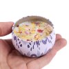 mainimage19 kinds of scented candles with flowers Tin Can Fragrance Handmade Scented Candle Natural Soy Wax