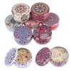 mainimage09 kinds of scented candles with flowers Tin Can Fragrance Handmade Scented Candle Natural Soy Wax