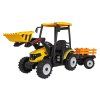 Vozidlo MEGA Traktor D68 s přívěsem, žlutý