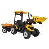 Vozidlo MEGA Traktor D68 s přívěsem, žlutý