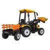 Vozidlo MEGA Traktor D68 s přívěsem, žlutý