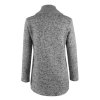 Women Autumn Winter Clothes Casual Warm Long Fleece Jacket Slant Zipper Collared Coat Plus Size S