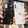 1 main lovebay glitter bling stars moon phone case for iphone 11 pro se 2020 x xr xs max 7 8 6 6s plus clear planet soft tpu back cover
