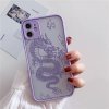 0 main remazy fashion dragon animal pattern phone case for iphone 12 11 pro xs max x 7 xr se20 8 6plus hard transparent cover matte bag