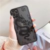 3 main remazy fashion dragon animal pattern phone case for iphone 12 11 pro xs max x 7 xr se20 8 6plus hard transparent cover matte bag