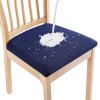 xnR8Waterproof Elastic Chair Cover Jacquard Home Seat Covers For Kitchen Wedding Dining Banquet Chairs Removable Protector
