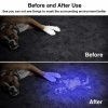 5 main led uv flashlight ultraviolet torch with zoom function mini uv black light pet urine stains detector scorpion hunting