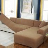 1 variant saoltexi plush fabirc elastic sofa cover solid l shape sofa covers velvet for living room stretch slipcover couch cover xx01