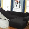 17 variant saoltexi plush fabirc elastic sofa cover solid l shape sofa covers velvet for living room stretch slipcover couch cover xx01