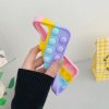 4 main relive stress pop fidget toys push it bubble silicone phone case for iphone 6 6s 7 8 plus x xr xs 11 12 pro max soft cover