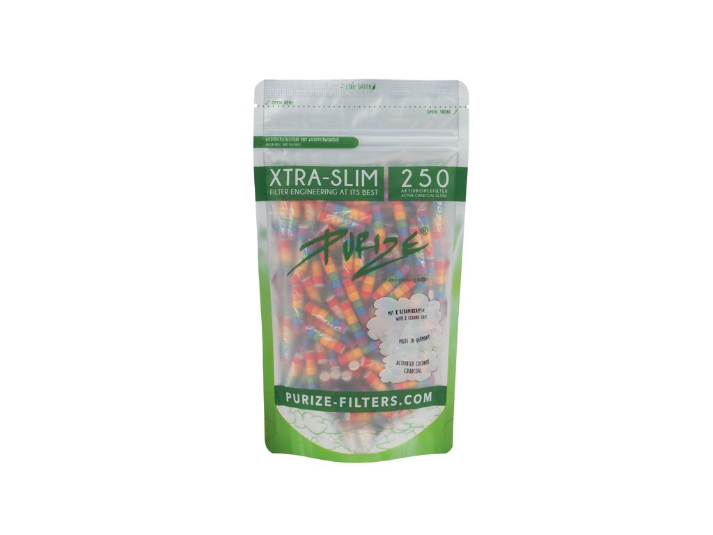purize we love diversity 250er vorratsbeutel 250 xtra slim size o 59 mm aktivkohlefilter