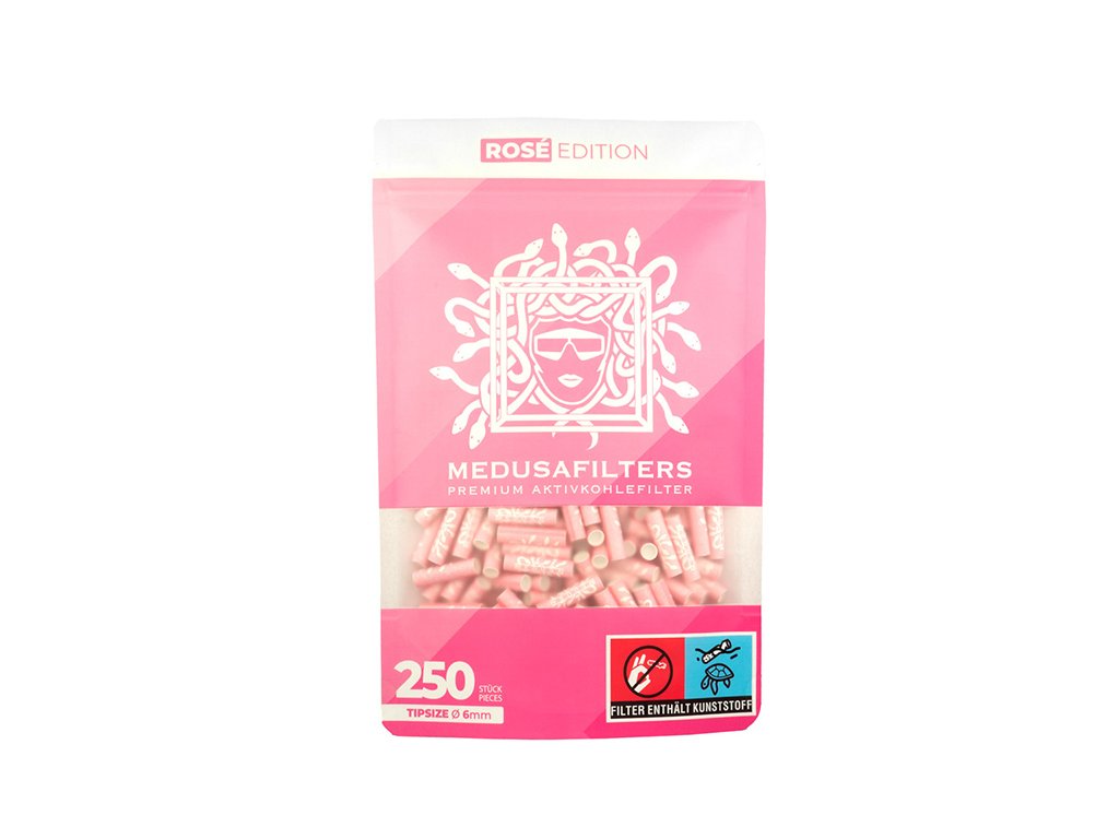 medusafilters rose edition o 60 mm aktivkohlefilter 250er pack