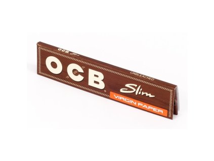 ocb unbleached virgin slim ungebleichte king size papers 1 box 50 heftchen 1 ve~2