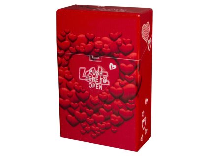 Cigaretové pouzdro s auto otevíráním LOVE HEARTS 04