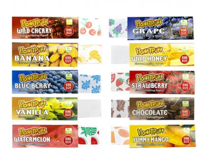 Ochucené papírky Honeypuff KS slim MIX