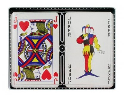 karty hraci canasta v plastovem boxu