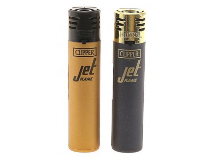 Zapalovač CLIPPER JET FLAME Black & Gold