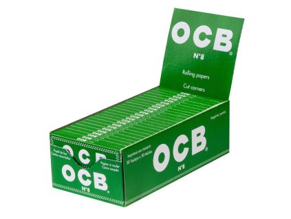 ocb green n8 kurze blaettchen cut corners 50er heftchen 1 box 50 heftchen 1 ve