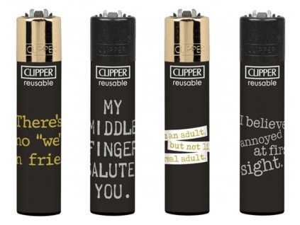 Zapalovač Clipper Large Annoying Quotes