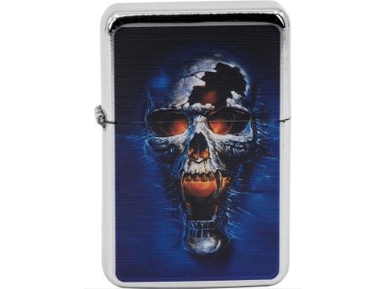 Benzínový zapalovač Remo SKULL II