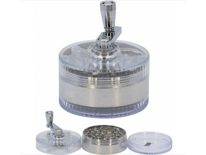 Drtička 3-dílná mlýnek SILVER ∅6cm