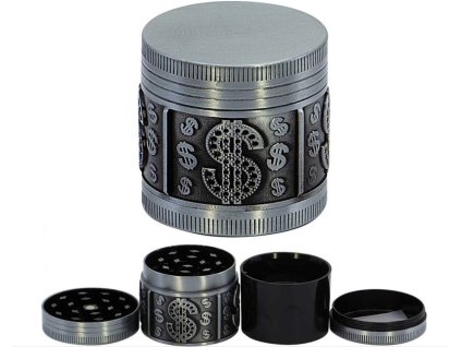 Drtička 4-dílná Dolars Silver ∅4cm