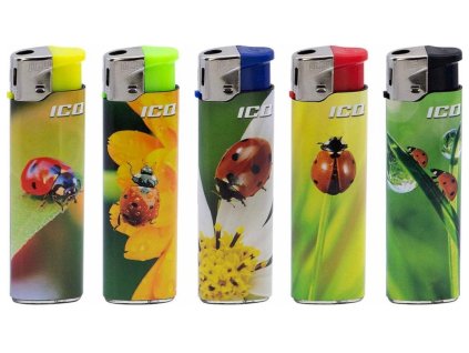 Plnitelný zapalovač ICQ Ladybug