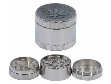 Drtička kovová 3-dílná ∅3cm WEED silver