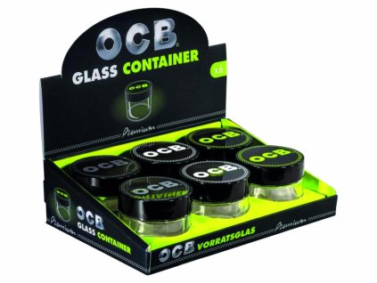 ocb storage glas aufbewahrungsglas 3 fach sortiert 6er display