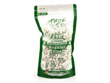 purize regular size 9mm weiss 250 filters aktivkohlefilter
