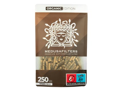 medusafilters organic edition o 60 mm aktivkohlefilter 250er pack