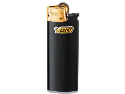 bic mini reibradfeuerzeug schwarz gold j25 50er~2