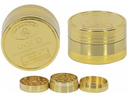 Drtička kovová 3-dílná GOLD ∅4cm