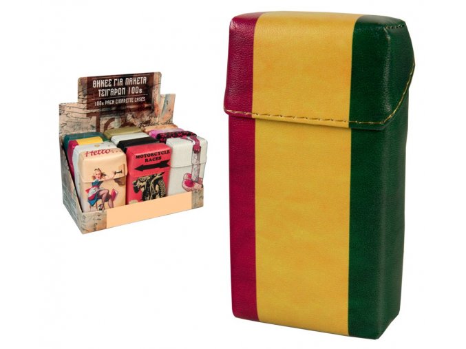 Koženkové pouzdro na 100´s cigarety RETRO 02