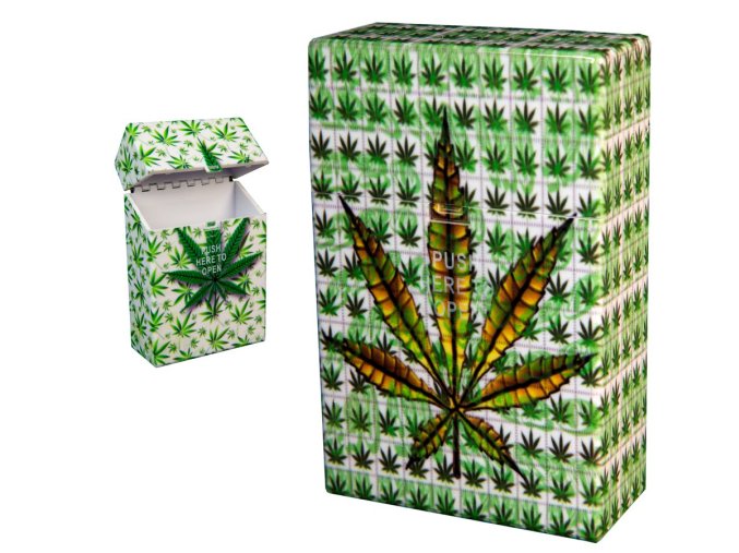 Cigaretové pouzdro s auto otevíráním HEMP 03